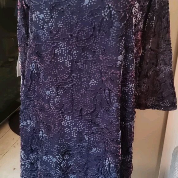 Studio Birkin Dress Made in France Carolina Fully Lined Sz M Laser Velvet - Picture 2 of 11